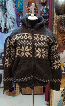 Куртка из шерсти яка (100%) на флисовой подкладке, размер XL, Непал. -5