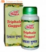 Трифала Гуггул 300шт.в уп. Шри Ганга; Triphala Guggul,  Shri Ganga Pharmacy