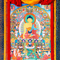 Тханки Буддийские рисованные, буддийские  амулеты 