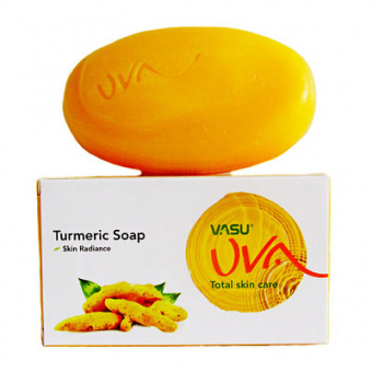 Васу аюрведическое мыло с Куркумой, антибактериальное, 125 г. Vasu.
