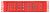 Кхадак для подношений красного цвета с восемью символами 135Х30см