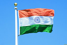Описание индийского флага: 