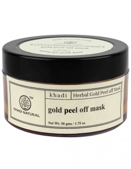 Кхади Очищающая маска с золотом, 50г., Herbal Gold Peel off Mask, Khadi. -5