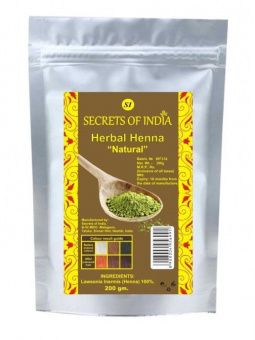 Хна органическая для волос натуральная СЕКРЕТ ИНДИИ 100 г Hena Secrets of India (Hyderabad ),100 g -5