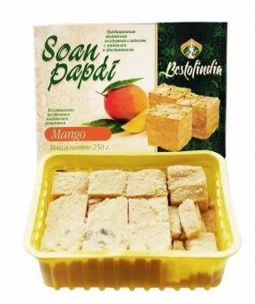 Соан Папди Манго Воздушные индийские сладости/халва 250г