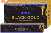 Сатья Премиум благовония Черное Золото, 15 гр.  Satya Black Gold Premium.