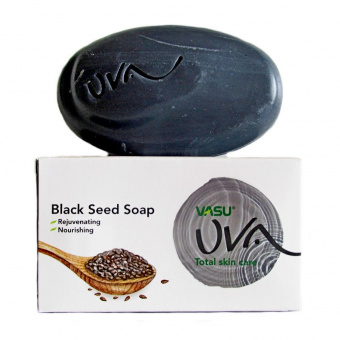 Васу аюрведическое мыло с экстрактом Черного Тмина, 125 г. Vasu Black seed soap.