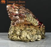 Сувенир Жаба фен шуй, на удачу и богатство , к деньгам 18 см