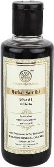 Кхади масло для волос «18 трав», 210мл. Khadi, 18 Herbs Herbal Hair Oil    -5