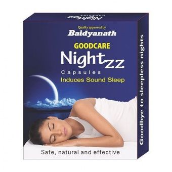 Найтз, натуральное снотворное, Байдьянатх, 10 капс. NIGHTZZ Induces Sound Sleep, Good Care Baidyanath  -5