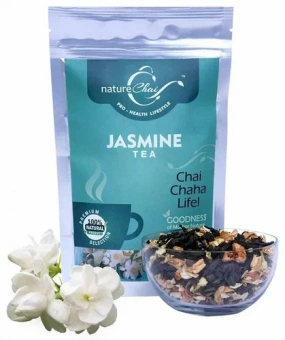 Чай зеленый с Жасмином Nature Chai, 50 г. Индия -5