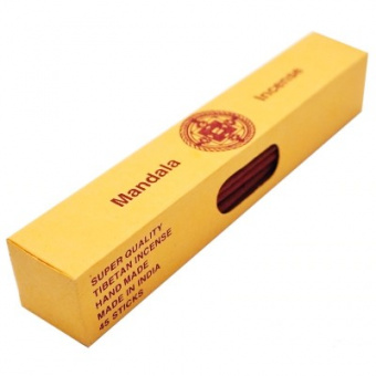 Мандала Золото тибетские благовония, 45шт, 16см. Mandala Incense (Gold). -5