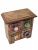 Шкатулка -комодик на 4 ящика (дерево,керамика ) 17х10х17см