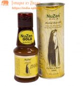 НуЗен аюрведическое масло для волос Голд Хербл, 100 мл. NuZen Gold Herbal Hair oil.